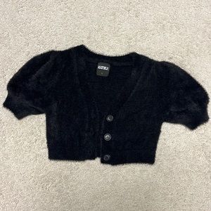 Katie j kids short sleeve mohair cardigan only worn once